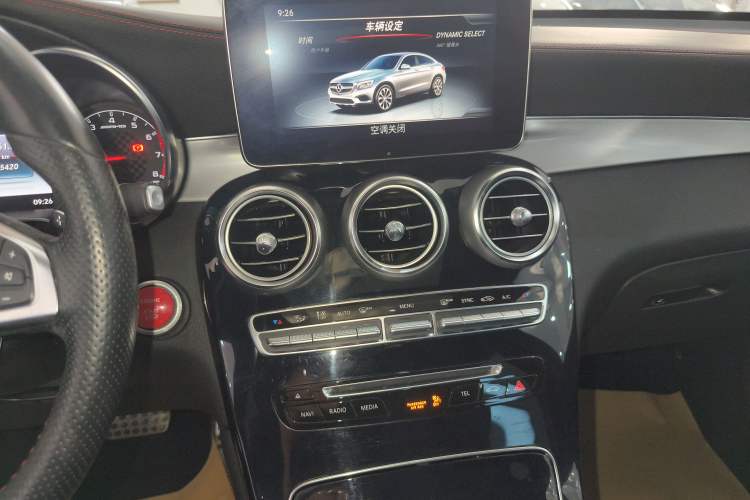 Used Mercedes-Benz GLC Coupe AMG 2017 AMG GLC 43 4MATIC Coupe SUV Audio And AC Panel