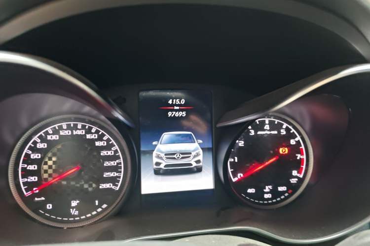 Used Mercedes-Benz GLC Coupe AMG 2017 AMG GLC 43 4MATIC Coupe SUV Special Edition Odometer Close Up