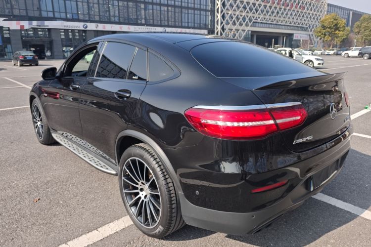 Used Mercedes-Benz GLC Coupe AMG 2017 AMG GLC 43 4MATIC Coupe SUV Rear Left 45 Deg
