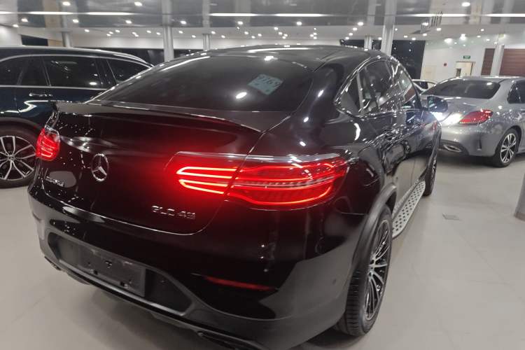 Used Mercedes-Benz GLC Coupe AMG 2017 AMG GLC 43 4MATIC Coupe SUV Rear Right 45 Deg