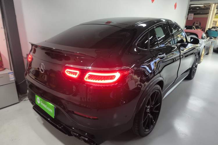 Used Mercedes-Benz GLC Coupe AMG 2017 AMG GLC 43 4MATIC Coupe SUV Rear Right 45 Deg