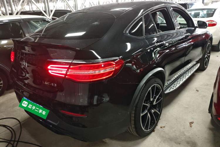 Used Mercedes-Benz GLC Coupe AMG 2017 AMG GLC 43 4MATIC Coupe SUV Rear Right 45 Deg