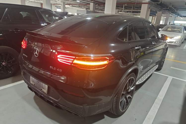Used Mercedes-Benz GLC Coupe AMG 2017 AMG GLC 43 4MATIC Coupe SUV Rear Right 45 Deg