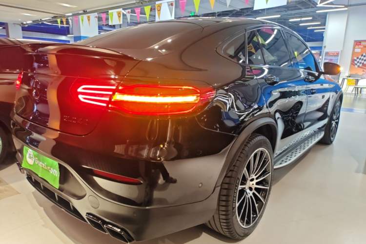 Used Mercedes-Benz GLC Coupe AMG 2017 AMG GLC 43 4MATIC Coupe SUV Rear Right 45 Deg