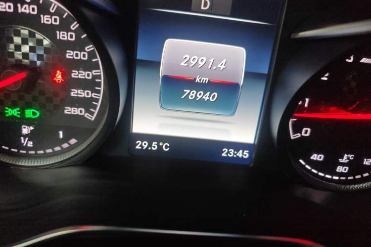 Used Mercedes-Benz GLC Coupe AMG 2017 AMG GLC 43 4MATIC Coupe SUV Odometer Close Up