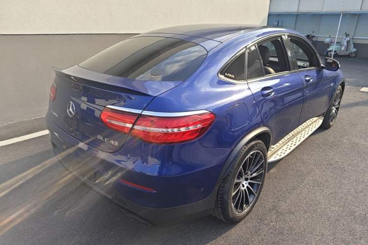 Used Mercedes-Benz GLC Coupe AMG 2017 AMG GLC 43 4MATIC Coupe SUV Rear Right 45 Deg