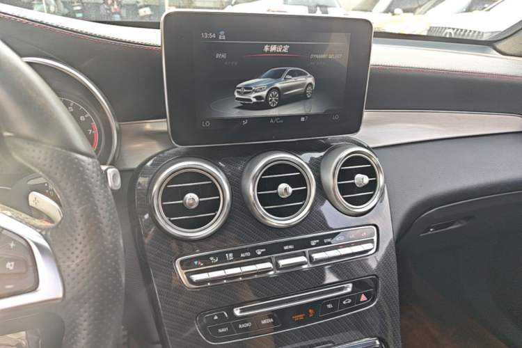Used Mercedes-Benz GLC Coupe AMG 2017 AMG GLC 43 4MATIC Coupe SUV Audio And AC Panel