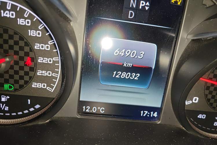 Used Mercedes-Benz GLC Coupe AMG 2017 AMG GLC 43 4MATIC Coupe SUV Odometer Close Up