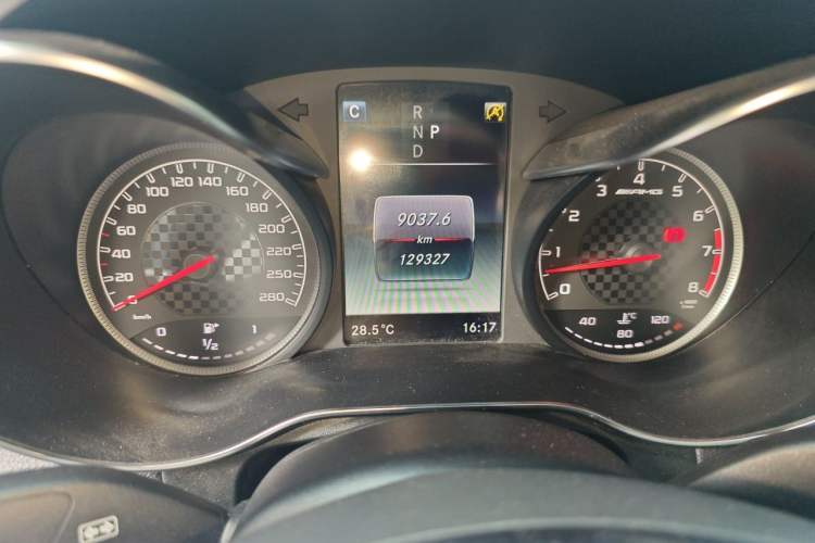Used Mercedes-Benz GLC Coupe AMG 2017 AMG GLC 43 4MATIC Coupe SUV Special Edition Odometer Close Up