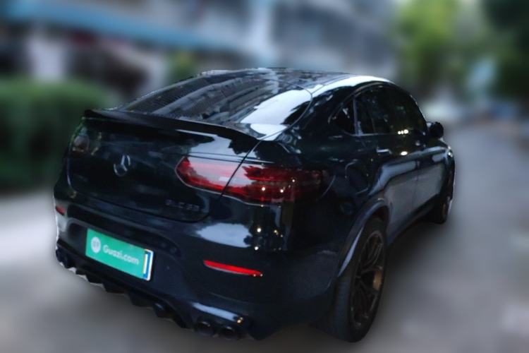 Used Mercedes-Benz GLC Coupe AMG 2017 AMG GLC 43 4MATIC Coupe SUV Special Edition Rear Right 45 Deg