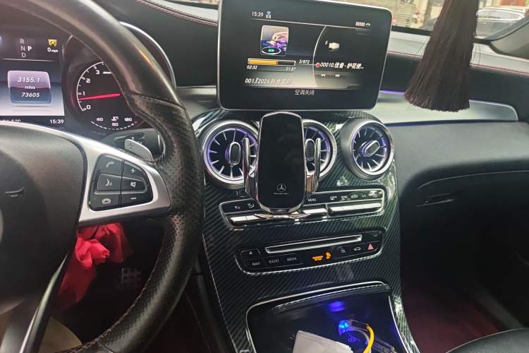 Used Mercedes-Benz GLC Coupe AMG 2017 AMG GLC 43 4MATIC Coupe SUV Audio And AC Panel