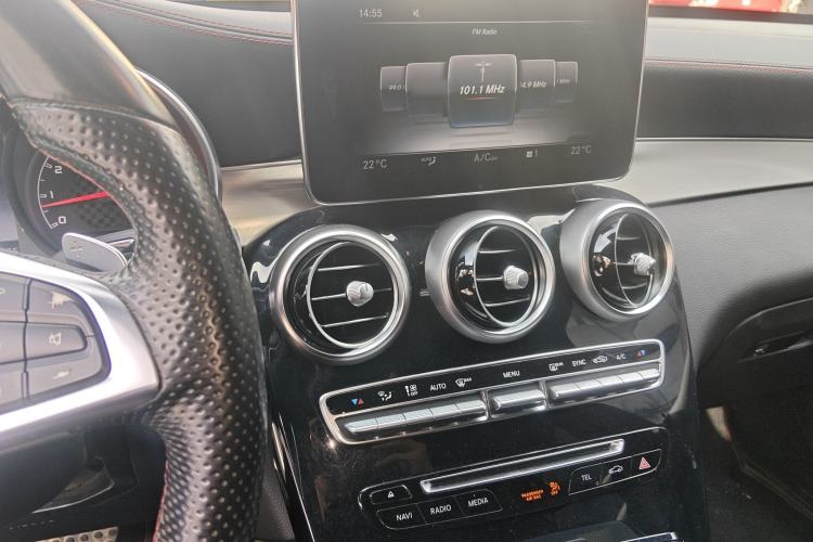 Used Mercedes-Benz GLC Coupe AMG 2017 AMG GLC 43 4MATIC Coupe SUV Audio And AC Panel