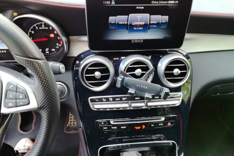 Used Mercedes-Benz GLC Coupe AMG 2017 AMG GLC 43 4MATIC Coupe SUV Audio And AC Panel