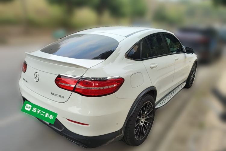 Used Mercedes-Benz GLC Coupe AMG 2017 AMG GLC 43 4MATIC Coupe SUV Rear Right 45 Deg