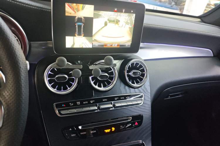 Used Mercedes-Benz GLC Coupe AMG 2018 AMG GLC 63 4MATIC+ Coupe SUV Audio And AC Panel