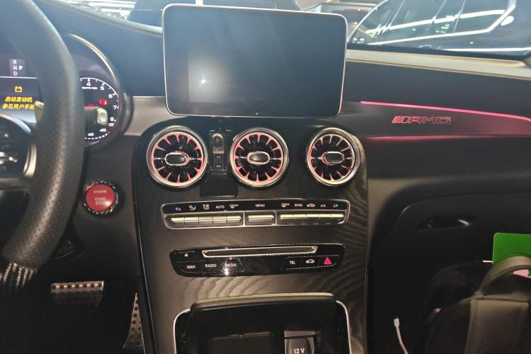 Used Mercedes-Benz GLC Coupe AMG 2018 AMG GLC 63 4MATIC+ Coupe SUV Audio And AC Panel