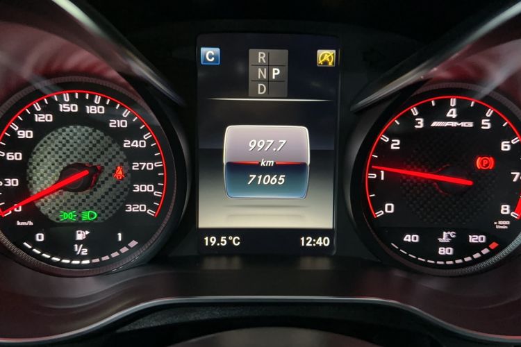 Used Mercedes-Benz GLC Coupe AMG 2018 AMG GLC 63 S 4MATIC+ Coupe SUV Odometer Close Up