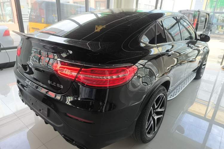Used Mercedes-Benz GLC Coupe AMG 2018 AMG GLC 63 4MATIC+ Coupe SUV Rear Right 45 Deg
