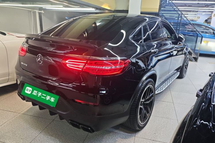 Used Mercedes-Benz GLC Coupe AMG 2018 AMG GLC 63 4MATIC+ Coupe SUV Rear Right 45 Deg