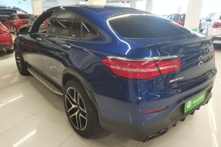 Used Mercedes-Benz GLC Coupe AMG 2018 AMG GLC 63 4MATIC+ Coupe SUV Rear Left 45 Deg