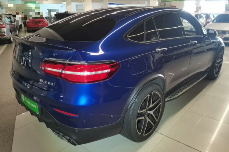 Used Mercedes-Benz GLC Coupe AMG 2018 AMG GLC 63 4MATIC+ Coupe SUV Rear Right 45 Deg