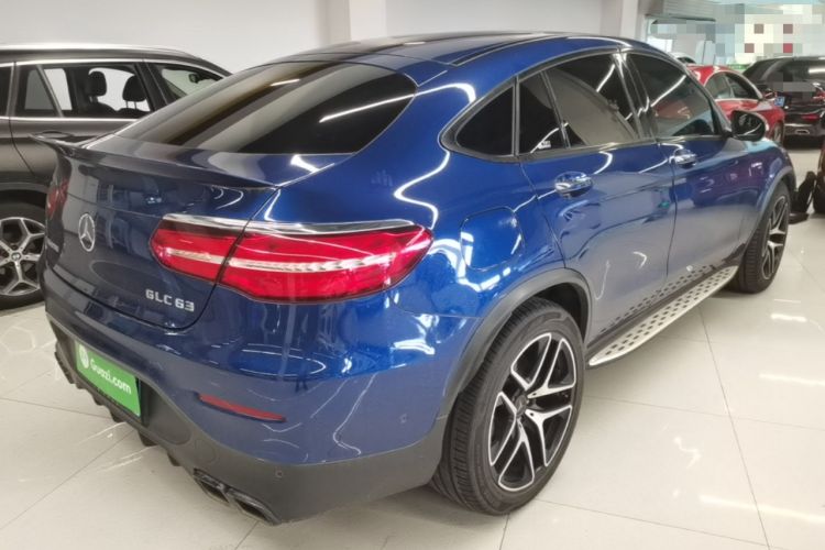 Used Mercedes-Benz GLC Coupe AMG 2018 AMG GLC 63 4MATIC+ Coupe SUV Rear Right 45 Deg