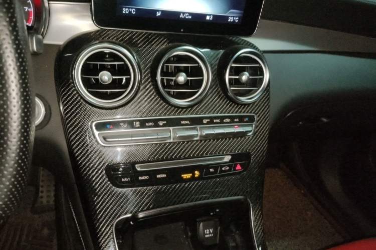 Used Mercedes-Benz GLC Coupe AMG 2018 AMG GLC 63 4MATIC+ Coupe SUV Audio And AC Panel