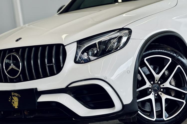 Used Mercedes-Benz GLC Coupe AMG 2018 AMG GLC 63 4MATIC+ Coupe SUV Left Front Headlight