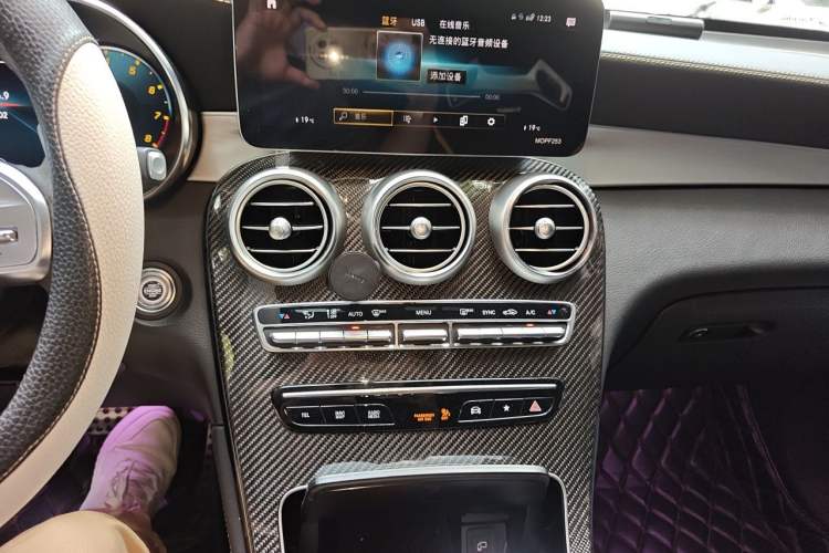 Used Mercedes-Benz GLC Coupe AMG 2020 AMG GLC 63 S 4MATIC+ Coupe SUV Audio And AC Panel