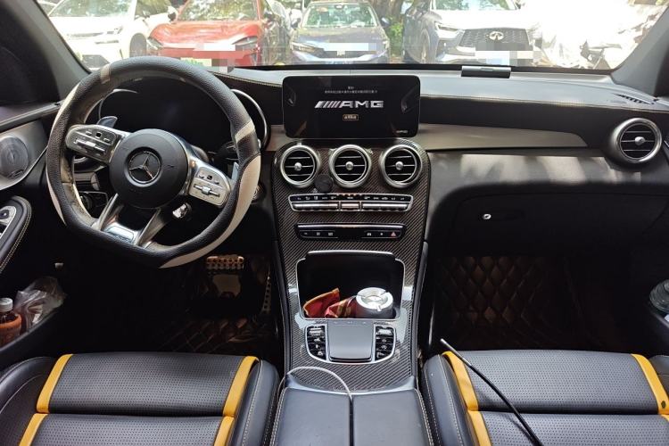 Used Mercedes-Benz GLC Coupe AMG 2020 AMG GLC 63 S 4MATIC+ Coupe SUV Center Console