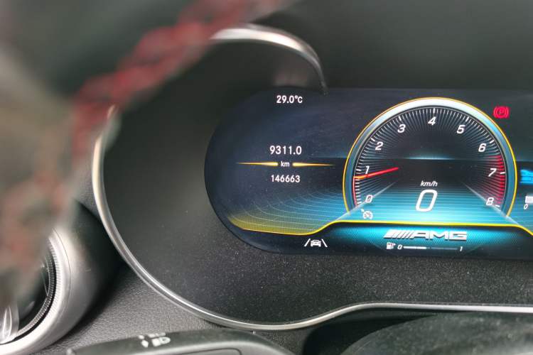 Used Mercedes-Benz GLC Coupe AMG 2020 AMG GLC 43 4MATIC Coupe SUV Odometer Close Up