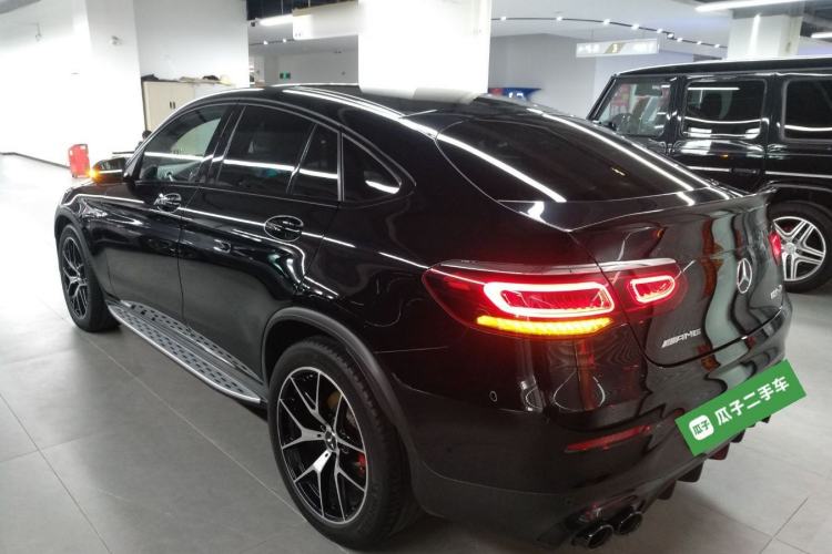 Used Mercedes-Benz GLC Coupe AMG 2020 AMG GLC 43 4MATIC Coupe SUV Rear Left 45 Deg