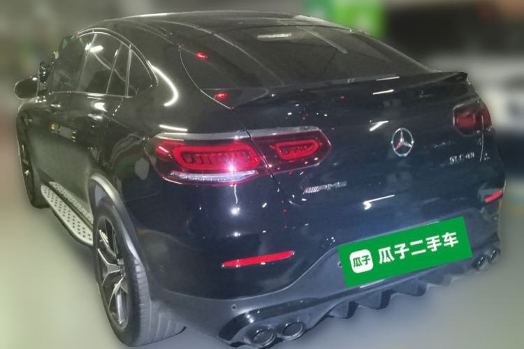 Used Mercedes-Benz GLC Coupe AMG 2020 AMG GLC 43 4MATIC Coupe SUV Rear Left 45 Deg