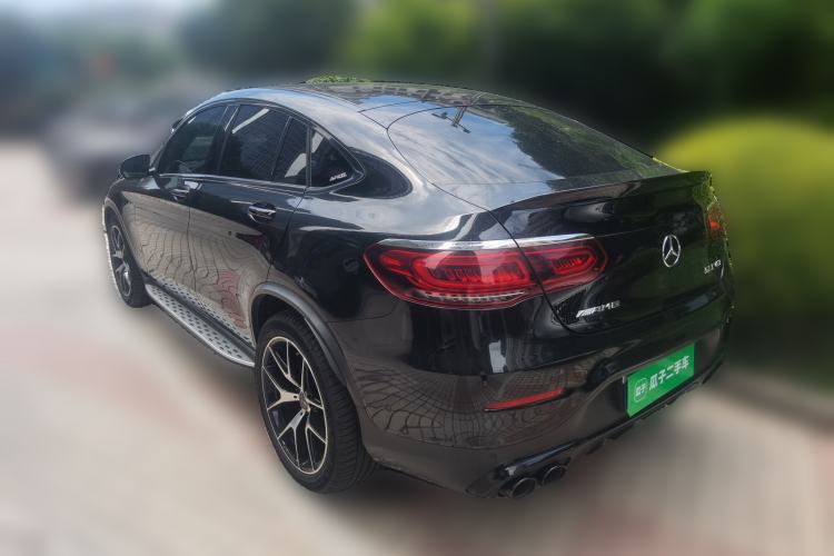 Used Mercedes-Benz GLC Coupe AMG 2020 AMG GLC 43 4MATIC Coupe SUV Rear Left 45 Deg