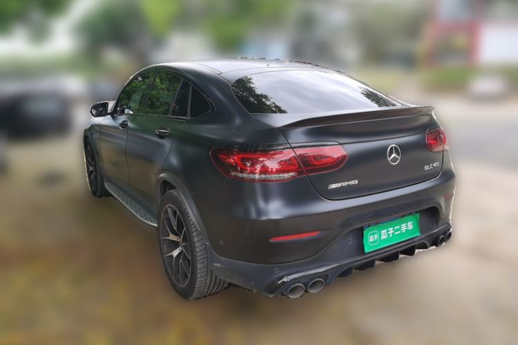 Used Mercedes-Benz GLC Coupe AMG 2020 AMG GLC 43 4MATIC Coupe SUV Rear Left 45 Deg