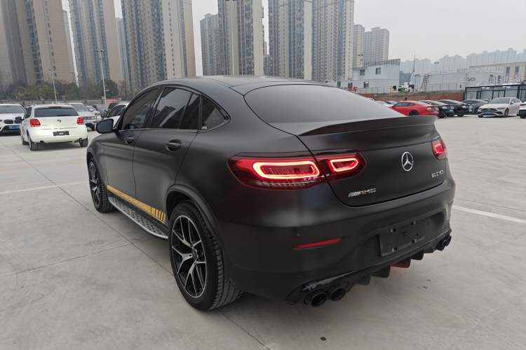Used Mercedes-Benz GLC Coupe AMG 2020 AMG GLC 43 4MATIC Coupe SUV Rear Left 45 Deg