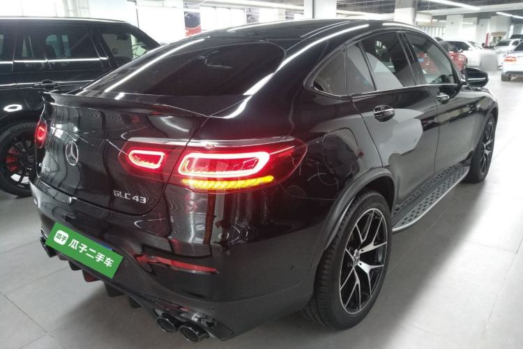 Used Mercedes-Benz GLC Coupe AMG 2020 AMG GLC 43 4MATIC Coupe SUV Rear Right 45 Deg