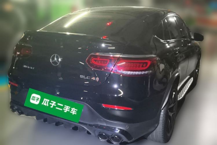Used Mercedes-Benz GLC Coupe AMG 2020 AMG GLC 43 4MATIC Coupe SUV Rear Right 45 Deg