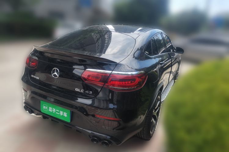Used Mercedes-Benz GLC Coupe AMG 2020 AMG GLC 43 4MATIC Coupe SUV Rear Right 45 Deg