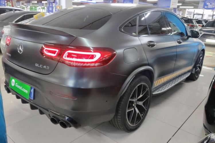 Used Mercedes-Benz GLC Coupe AMG 2020 AMG GLC 43 4MATIC Coupe SUV Rear Right 45 Deg