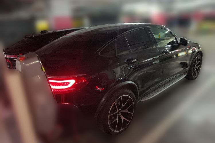 Used Mercedes-Benz GLC Coupe AMG 2020 AMG GLC 43 4MATIC Coupe SUV Rear Right 45 Deg