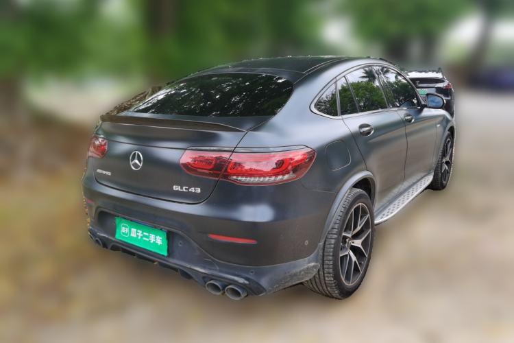 Used Mercedes-Benz GLC Coupe AMG 2020 AMG GLC 43 4MATIC Coupe SUV Rear Right 45 Deg