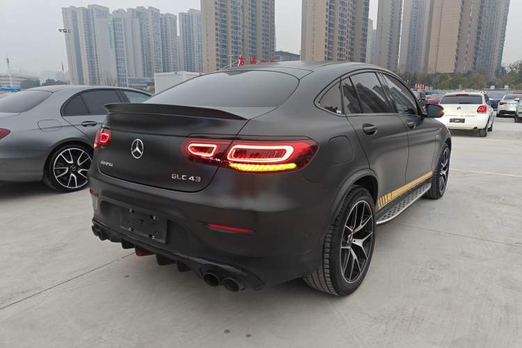 Used Mercedes-Benz GLC Coupe AMG 2020 AMG GLC 43 4MATIC Coupe SUV Rear Right 45 Deg