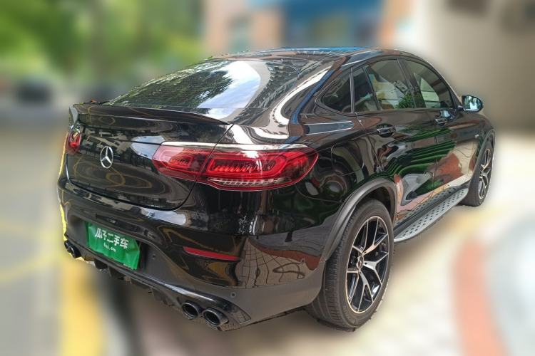 Used Mercedes-Benz GLC Coupe AMG 2020 AMG GLC 43 4MATIC Coupe SUV Rear Right 45 Deg