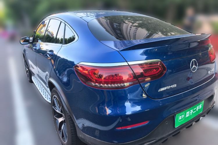 Used Mercedes-Benz GLC Coupe AMG 2020 AMG GLC 43 4MATIC Coupe SUV Rear Left 45 Deg
