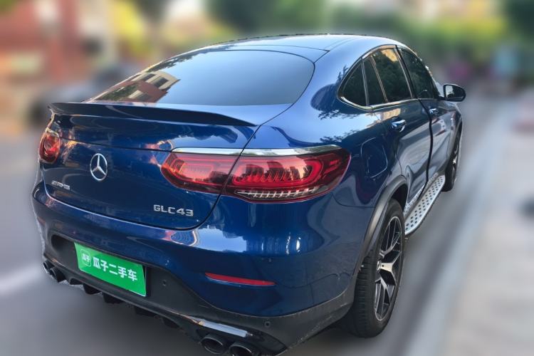Used Mercedes-Benz GLC Coupe AMG 2020 AMG GLC 43 4MATIC Coupe SUV Rear Right 45 Deg