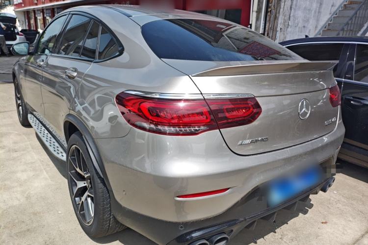 Used Mercedes-Benz GLC Coupe AMG 2020 AMG GLC 43 4MATIC Coupe SUV Rear Left 45 Deg
