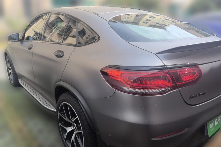 Used Mercedes-Benz GLC Coupe AMG 2020 AMG GLC 43 4MATIC Coupe SUV Rear Left 45 Deg