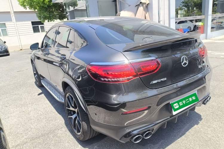 Used Mercedes-Benz GLC Coupe AMG 2020 AMG GLC 43 4MATIC Coupe SUV Rear Left 45 Deg