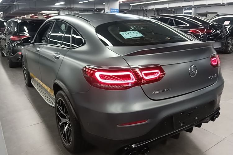 Used Mercedes-Benz GLC Coupe AMG 2020 AMG GLC 43 4MATIC Coupe SUV Rear Left 45 Deg